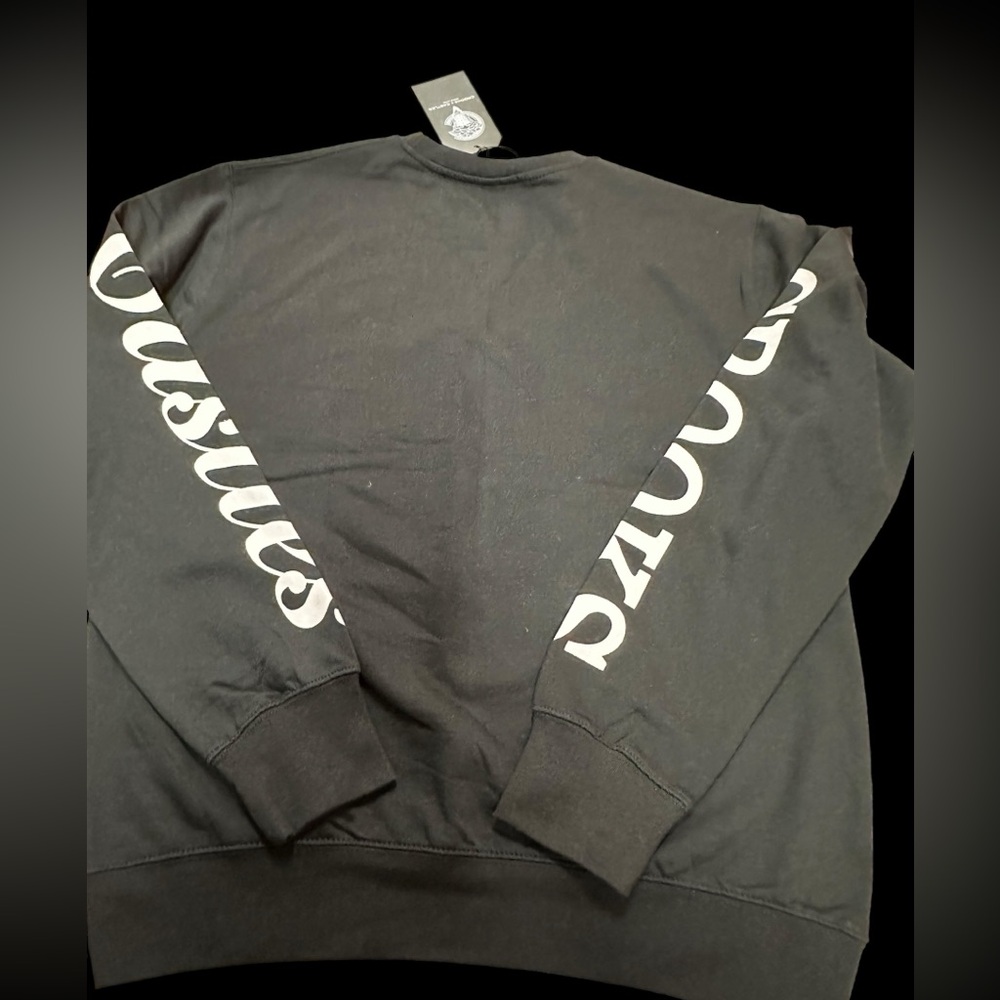NWT Crooks & Castles Black LS Tee with Red and White Design size L - Picture 3 of 5